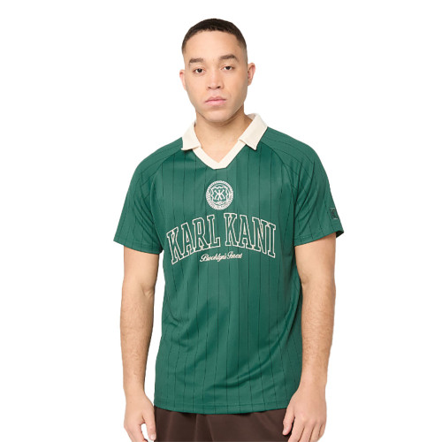 Karl Kani Ανδρική μπλούζα polo Heritage Emblem Shadow Pinstripe Soccer Jersey